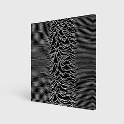 Холст квадратный Joy Division: Unknown Pleasures, цвет: 3D-принт