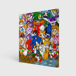Картина квадратная Sonic Stories