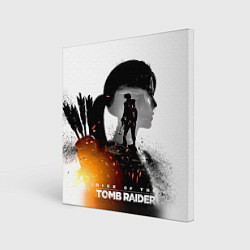 Холст квадратный Rise of the Tomb Raider 1, цвет: 3D-принт