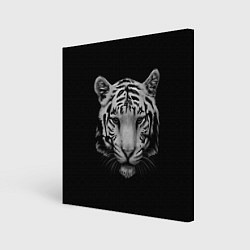 Холст квадратный Серый тигр, цвет: 3D-принт