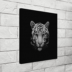Холст квадратный Серый тигр, цвет: 3D-принт — фото 2