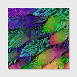 Холст квадратный Перья, цвет: 3D-принт — фото 2