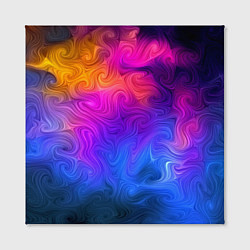 Холст квадратный Узор цвета, цвет: 3D-принт — фото 2