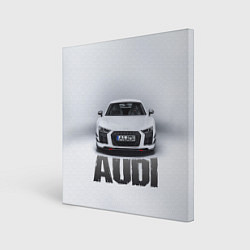 Холст квадратный Audi серебро, цвет: 3D-принт