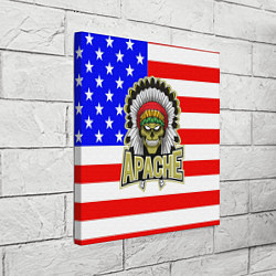 Холст квадратный Индейцы Apache, цвет: 3D-принт — фото 2