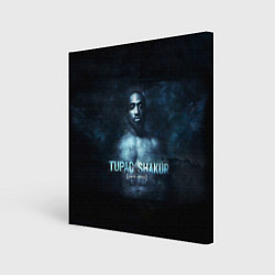 Холст квадратный Tupac Shakur 1971-1996, цвет: 3D-принт