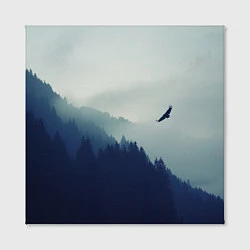 Холст квадратный Орел над Лесом, цвет: 3D-принт — фото 2