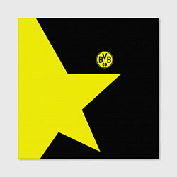 Холст квадратный FC Borussia Dortmund: Star, цвет: 3D-принт — фото 2