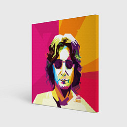 Холст квадратный Джон Леннон: фан-арт, цвет: 3D-принт