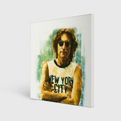 Холст квадратный John Lennon: New York, цвет: 3D-принт