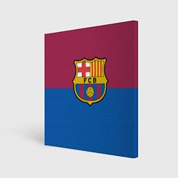 Холст квадратный Barcelona FC: Duo Color, цвет: 3D-принт