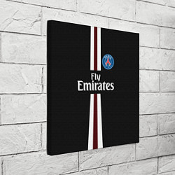 Холст квадратный PSG FC: Black 2018, цвет: 3D-принт — фото 2