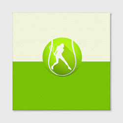 Холст квадратный Символ теннисиста, цвет: 3D-принт — фото 2