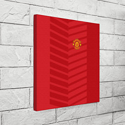 Холст квадратный FC Manchester United: Reverse, цвет: 3D-принт — фото 2