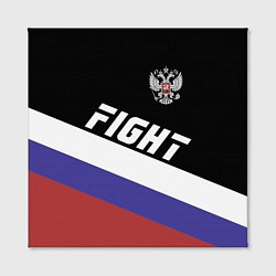Холст квадратный Fight Russia, цвет: 3D-принт — фото 2