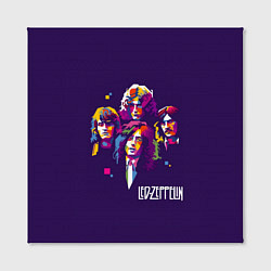 Холст квадратный Led Zeppelin: Violet Art, цвет: 3D-принт — фото 2
