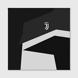 Холст квадратный FC Juventus: Sport Geometry, цвет: 3D-принт — фото 2