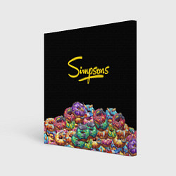 Картина квадратная Simpsons Donuts
