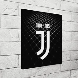 Холст квадратный FC Juventus: Black Lines, цвет: 3D-принт — фото 2