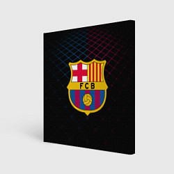 Холст квадратный FC Barcelona Lines, цвет: 3D-принт