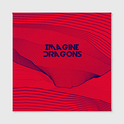 Холст квадратный Imagine Dragons: Violet Stereo, цвет: 3D-принт — фото 2