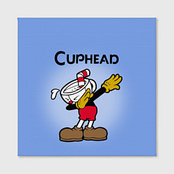 Холст квадратный Cuphead Dab, цвет: 3D-принт — фото 2