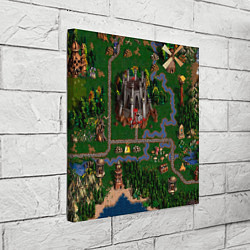 Холст квадратный Heroes III: Map, цвет: 3D-принт — фото 2