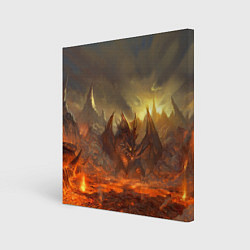 Холст квадратный Linage II: Fire Dragon, цвет: 3D-принт