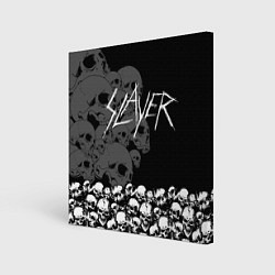 Холст квадратный Slayer: Dark Skulls, цвет: 3D-принт