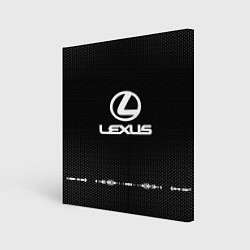 Холст квадратный Lexus: Black Abstract, цвет: 3D-принт