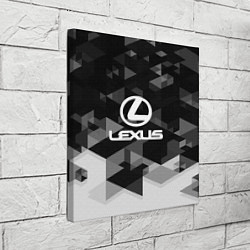 Холст квадратный Lexus sport geometry, цвет: 3D-принт — фото 2