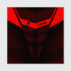 Холст квадратный CS:GO Red Carbon, цвет: 3D-принт — фото 2