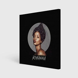 Холст квадратный Rihanna, цвет: 3D-принт