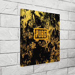 Холст квадратный PUBG: Yellow Marble, цвет: 3D-принт — фото 2