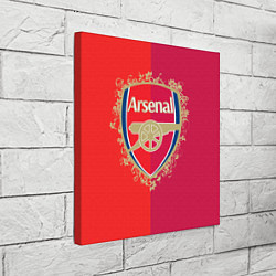 Холст квадратный FC Arsenal - emblem, цвет: 3D-принт — фото 2