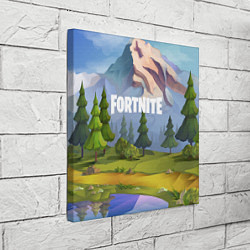 Холст квадратный Fortnite: Forest View, цвет: 3D-принт — фото 2