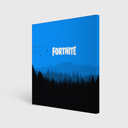 Холст квадратный Fortnite: Sky Forest, цвет: 3D-принт