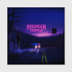 Холст квадратный Stranger Things: Neon Road, цвет: 3D-принт — фото 2