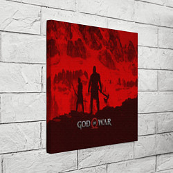 Холст квадратный God of War: Blood Day, цвет: 3D-принт — фото 2