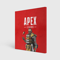 Картина квадратная Apex Legends: Red Caustic