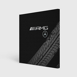 Холст квадратный Mercedes AMG: Street Racing, цвет: 3D-принт