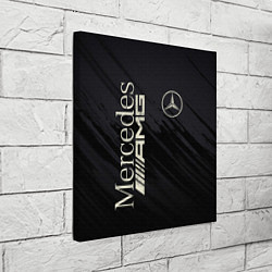 Холст квадратный Mercedes AMG: Black Edition, цвет: 3D-принт — фото 2
