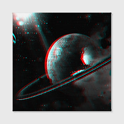 Холст квадратный Cosmos Glitch, цвет: 3D-принт — фото 2