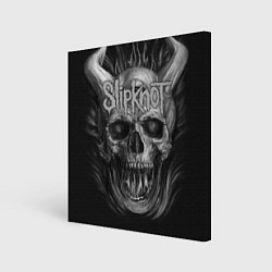 Холст квадратный Slipknot: Devil Skull, цвет: 3D-принт