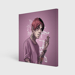 Холст квадратный Lil Peep, цвет: 3D-принт