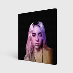 Холст квадратный BILLIE EILISH: Violet Mood, цвет: 3D-принт