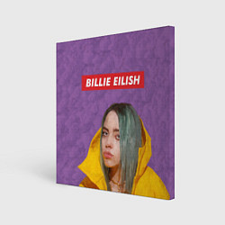 Холст квадратный Billie Eilish, цвет: 3D-принт