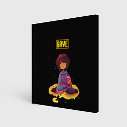 Холст квадратный UNDERTALE FRISK, цвет: 3D-принт