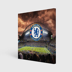 Холст квадратный FC Chelsea, цвет: 3D-принт