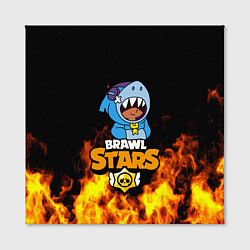 Холст квадратный BRAWL STARS LEON SHARK, цвет: 3D-принт — фото 2